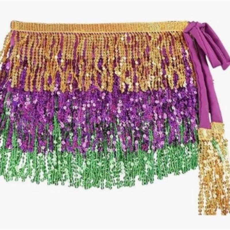 Golden, purple and green